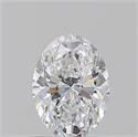 Natural Diamond 0.71 Carats, Oval with  Cut, D Color, VS2 Clarity and Certified by GIA