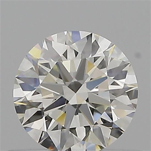 Picture of Natural Diamond 0.51 Carats, Round with Excellent Cut, J Color, IF Clarity and Certified by GIA