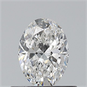 Natural Diamond 0.50 Carats, Oval with  Cut, E Color, VS1 Clarity and Certified by GIA
