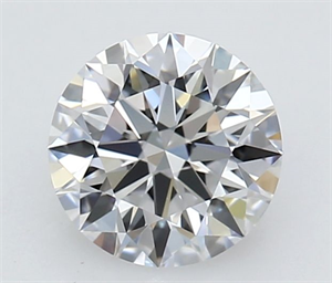 Picture of Lab Grown Diamond 0.87 Carats, Round with Excellent Cut, D Color, FL Clarity and Certified by GIA