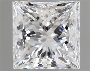 Picture of Natural Diamond 0.60 Carats, Princess with  Cut, G Color, VS2 Clarity and Certified by GIA