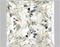 Natural Diamond 4.01 Carats, Princess with  Cut, J Color, VVS1 Clarity and Certified by IGI