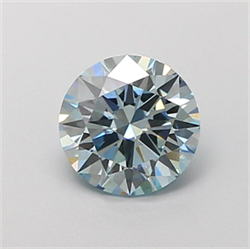 Picture of Lab Grown Diamond 1.20 Carats, Round with Ideal Cut, Fancy Intense Blue Color, VS2 Clarity and Certified by IGI