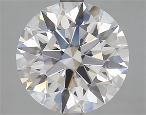 Picture of Lab Grown Diamond 4.02 Carats, Round with Ideal Cut, D Color, FL Clarity and Certified by IGI
