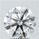 Lab Grown Diamond 3.01 Carats, Round with Ideal Cut, E Color, VS2 Clarity and Certified by IGI