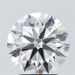 Picture of Lab Grown Diamond 3.01 Carats, Round with Ideal Cut, E Color, VS2 Clarity and Certified by IGI
