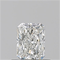 Natural Diamond 0.52 Carats, Radiant with  Cut, H Color, VVS1 Clarity and Certified by GIA