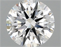 Lab Grown Diamond 1.09 Carats, Round with Ideal Cut, D Color, VVS2 Clarity and Certified by IGI