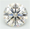 Lab Grown Diamond 2.58 Carats, Round with Ideal Cut, E Color, VVS2 Clarity and Certified by IGI