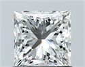 Natural Diamond 1.03 Carats, Princess with  Cut, H Color, VS2 Clarity and Certified by GIA