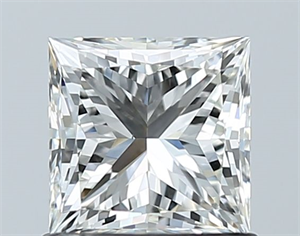 Picture of Natural Diamond 1.03 Carats, Princess with  Cut, H Color, VS2 Clarity and Certified by GIA