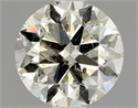 Natural Diamond 1.01 Carats, Round with Very Good Cut, K Color, SI2 Clarity and Certified by IGI
