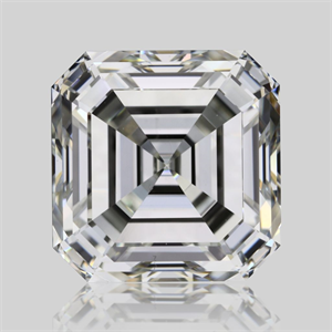 Picture of Natural Diamond 1.55 Carats, Asscher with  Cut, J Color, VS2 Clarity and Certified by GIA