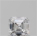Natural Diamond 0.74 Carats, Asscher with  Cut, D Color, VS2 Clarity and Certified by GIA