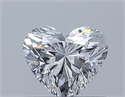 Natural Diamond 0.51 Carats, Heart with  Cut, D Color, SI1 Clarity and Certified by GIA