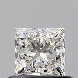 Foto Diamante Natural 0.50 quilates, Princesa , Color J, claridad VS1 y certificado GIA de