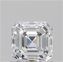 Natural Diamond 0.71 Carats, Asscher with  Cut, D Color, VVS2 Clarity and Certified by GIA