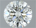 Natural Diamond 0.51 Carats, Round with Excellent Cut, J Color, IF Clarity and Certified by IGI