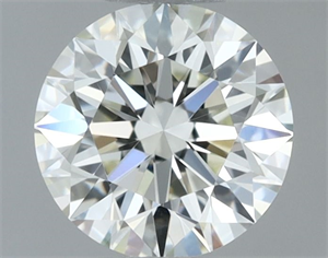 Picture of Natural Diamond 0.51 Carats, Round with Excellent Cut, J Color, IF Clarity and Certified by IGI