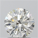 Natural Diamond 1.21 Carats, Round with Excellent Cut, J Color, SI2 Clarity and Certified by GIA