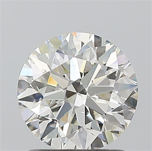 Picture of Natural Diamond 1.21 Carats, Round with Excellent Cut, J Color, SI2 Clarity and Certified by GIA