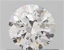 Natural Diamond 0.50 Carats, Round with Excellent Cut, F Color, VVS2 Clarity and Certified by GIA