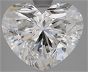 Natural Diamond 5.02 Carats, Heart with  Cut, E Color, VVS2 Clarity and Certified by GIA