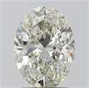 Diamante Natural 1.50 quilates, Ovalado , Color K, claridad SI2 y certificado GIA