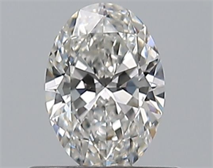 Foto Diamante Natural 0.53 quilates, Ovalado , Color F, claridad VVS2 y certificado GIA de