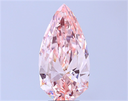 Picture of Lab Grown Diamond 5.05 Carats, Pear with  Cut, Fancy Vivid Pink Color, VS1 Clarity and Certified by IGI