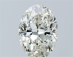 Foto Diamante Natural 1.53 quilates, Ovalado , Color J, claridad SI2 y certificado GIA de