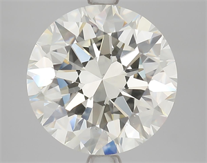 Picture of Natural Diamond 3.71 Carats, Round with Excellent Cut, J Color, VS1 Clarity and Certified by HRD