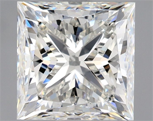 Foto Diamante Natural 2.01 quilates, Princesa , Color H, claridad VVS1 y certificado GIA de