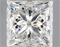 Natural Diamond 2.01 Carats, Princess with  Cut, H Color, VVS1 Clarity and Certified by GIA