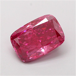 Picture of Lab Grown Diamond 2.10 Carats, CUSHION MODIFIED with  Cut, Fancy Vivid Pink Color, VVS2 Clarity and Certified by IGI