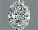 Natural Diamond 0.90 Carats, Oval with  Cut, H Color, VS1 Clarity and Certified by IGI