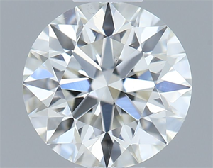 Picture of Natural Diamond 0.51 Carats, Round with Excellent Cut, G Color, VS2 Clarity and Certified by IGI