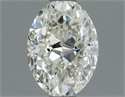 Natural Diamond 0.70 Carats, Oval with  Cut, I Color, VVS2 Clarity and Certified by IGI