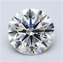 Natural Diamond 2.01 Carats, Round with Excellent Cut, E Color, SI1 Clarity and Certified by GIA