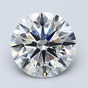 Picture of Natural Diamond 2.01 Carats, Round with Excellent Cut, E Color, SI1 Clarity and Certified by GIA