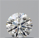 Diamante Natural 0.50 quilates, Redondo , Color K, claridad VVS2 y certificado GIA