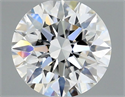 Natural Diamond 0.41 Carats, Round with Excellent Cut, F Color, VVS1 Clarity and Certified by GIA