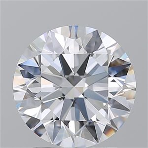 Picture of Natural Diamond 2.40 Carats, Round with Excellent Cut, D Color, VS2 Clarity and Certified by GIA