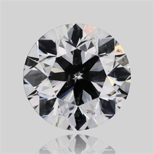 Picture of Natural Diamond 0.90 Carats, Round with Very Good Cut, D Color, SI2 Clarity and Certified by GIA