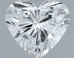 Picture of Natural Diamond 0.41 Carats, Heart with  Cut, D Color, VS1 Clarity and Certified by GIA