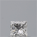 Diamante Natural 0.28 quilates, Princesa , Color E, claridad VS2 y certificado GIA