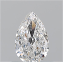 Natural Diamond 0.50 Carats, Pear with  Cut, F Color, VS1 Clarity and Certified by GIA