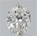 Natural Diamond 0.70 Carats, Oval with  Cut, G Color, VS2 Clarity and Certified by GIA