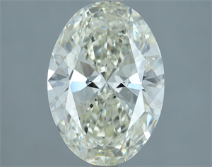 Picture of Natural Diamond 3.01 Carats, Oval with  Cut, J Color, SI2 Clarity and Certified by IGI