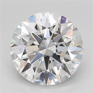 Picture of Lab Grown Diamond 3.20 Carats, Round with Ideal Cut, F Color, VVS1 Clarity and Certified by IGI